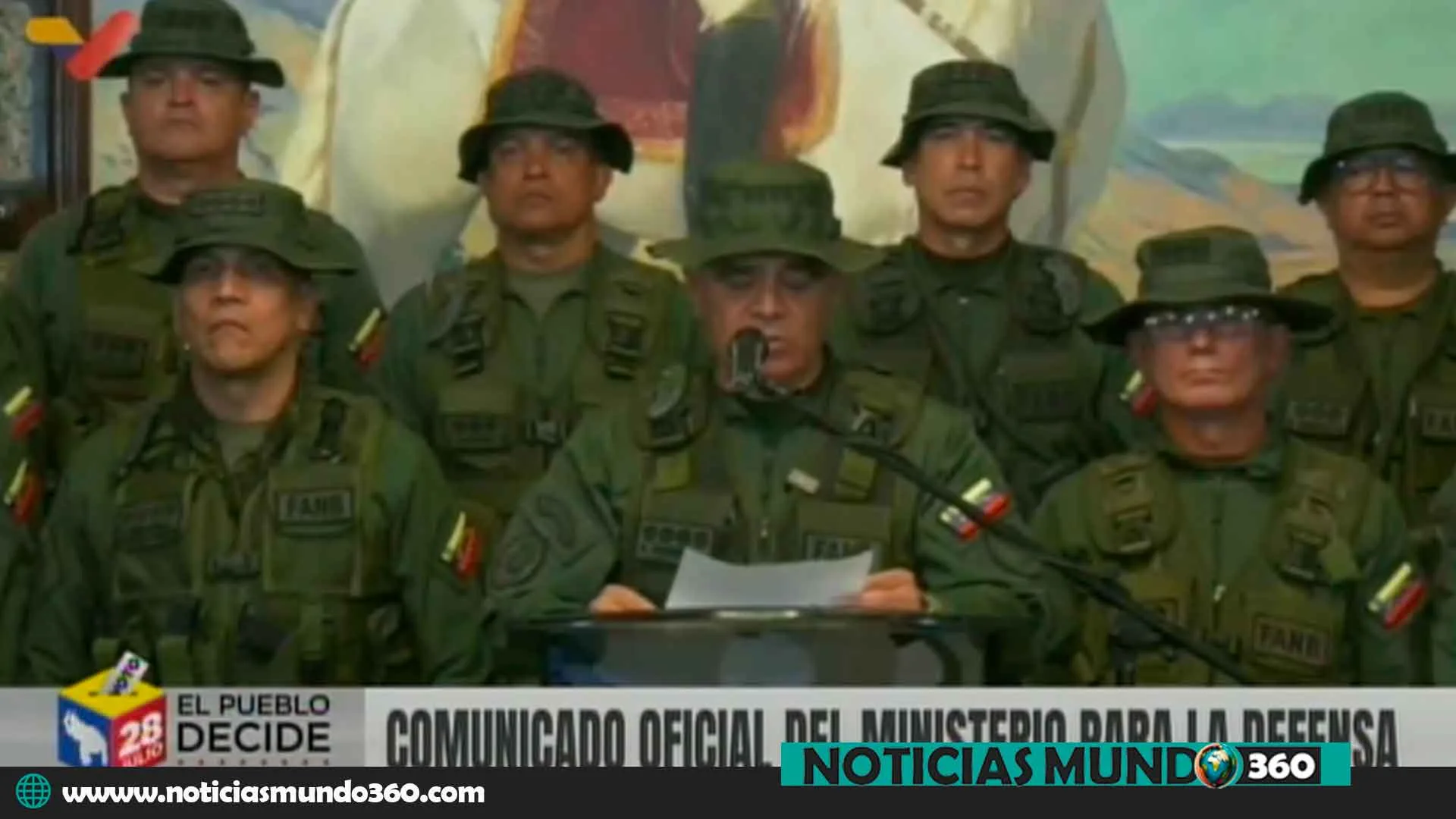 Declaraciones de Vladimir Padrino Lopez anucia golpe de estado en Venezuela