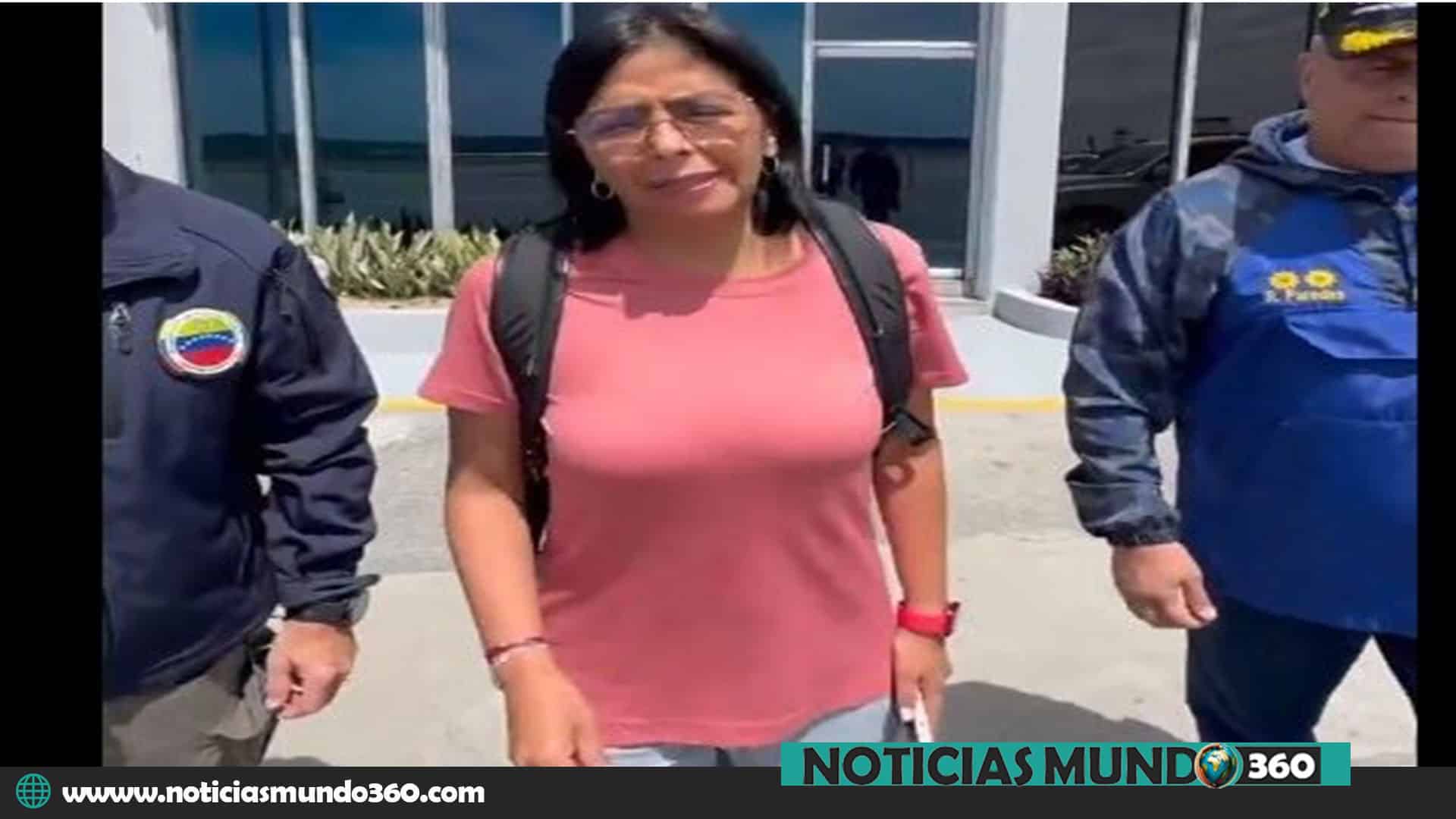 Delcy Rodríguez herida