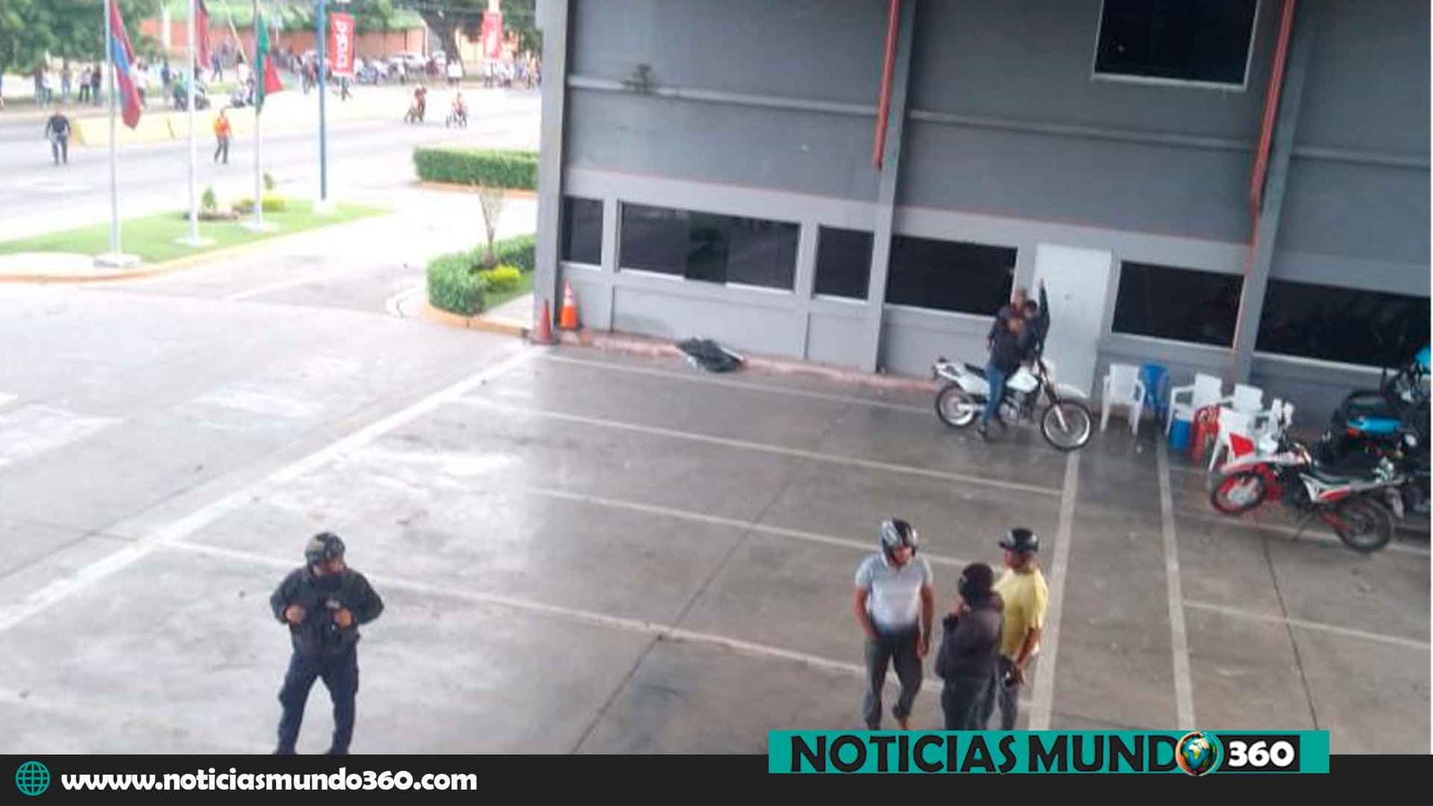 Policía Municipal Bomberos Guacara atacada
