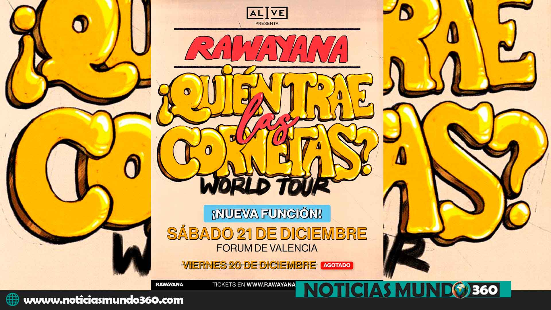 Rawayana Anuncia Segunda Fecha en el Forum de Valencia 2024