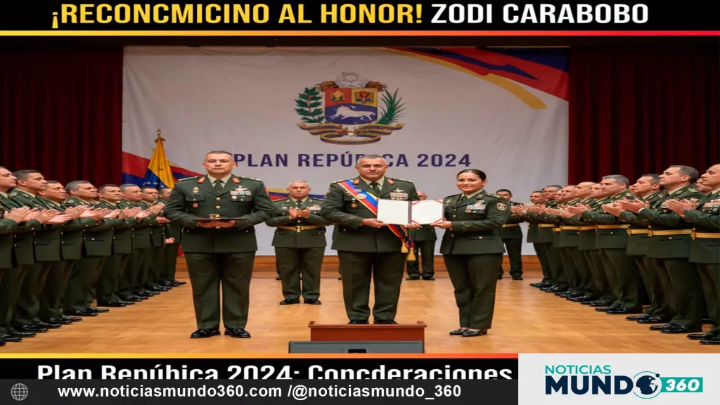 Entregados reconocimientos y condecoraciones a personal de la ZODI Carabobo desplegado en Plan República 2024