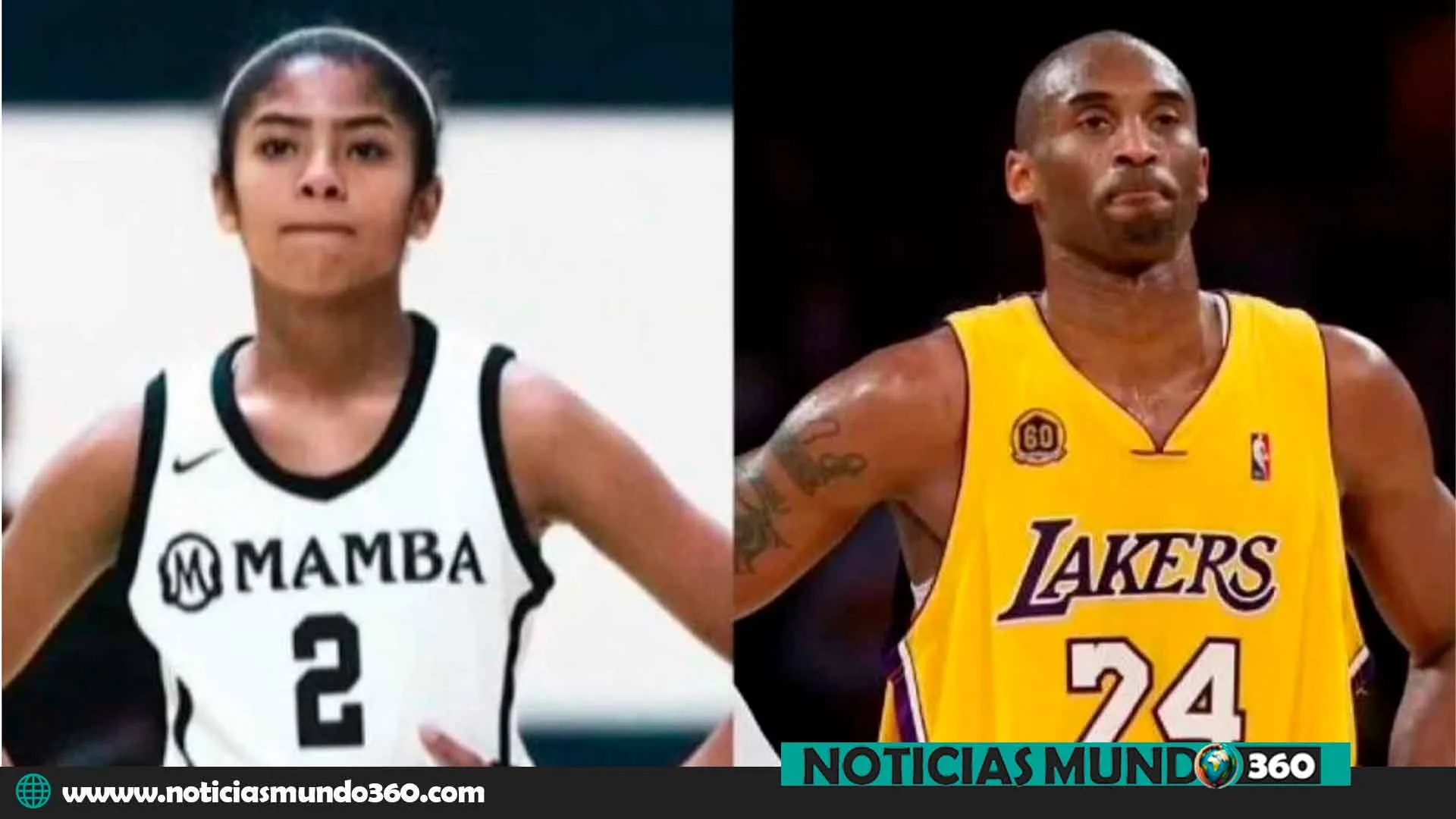 Lakers Kobe Bryant y su hija gigi juego