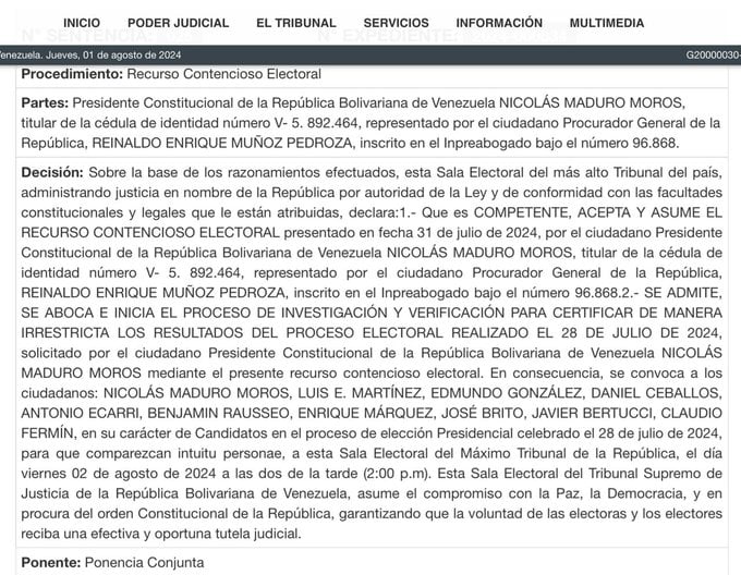 TSJ recurso amparo 2