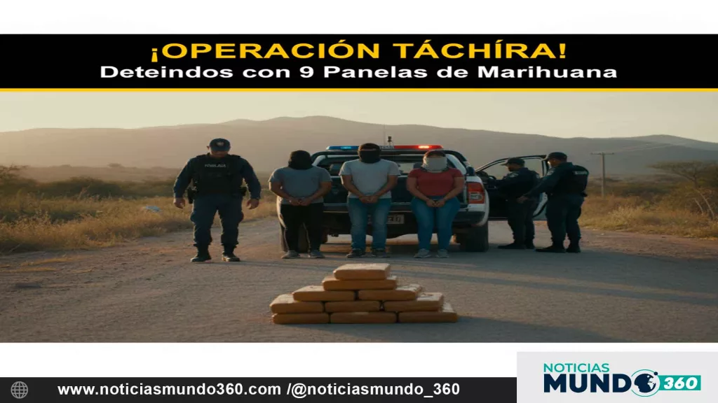 Detienen a cuatro personas con 9 panelas de marihuana en Táchira
