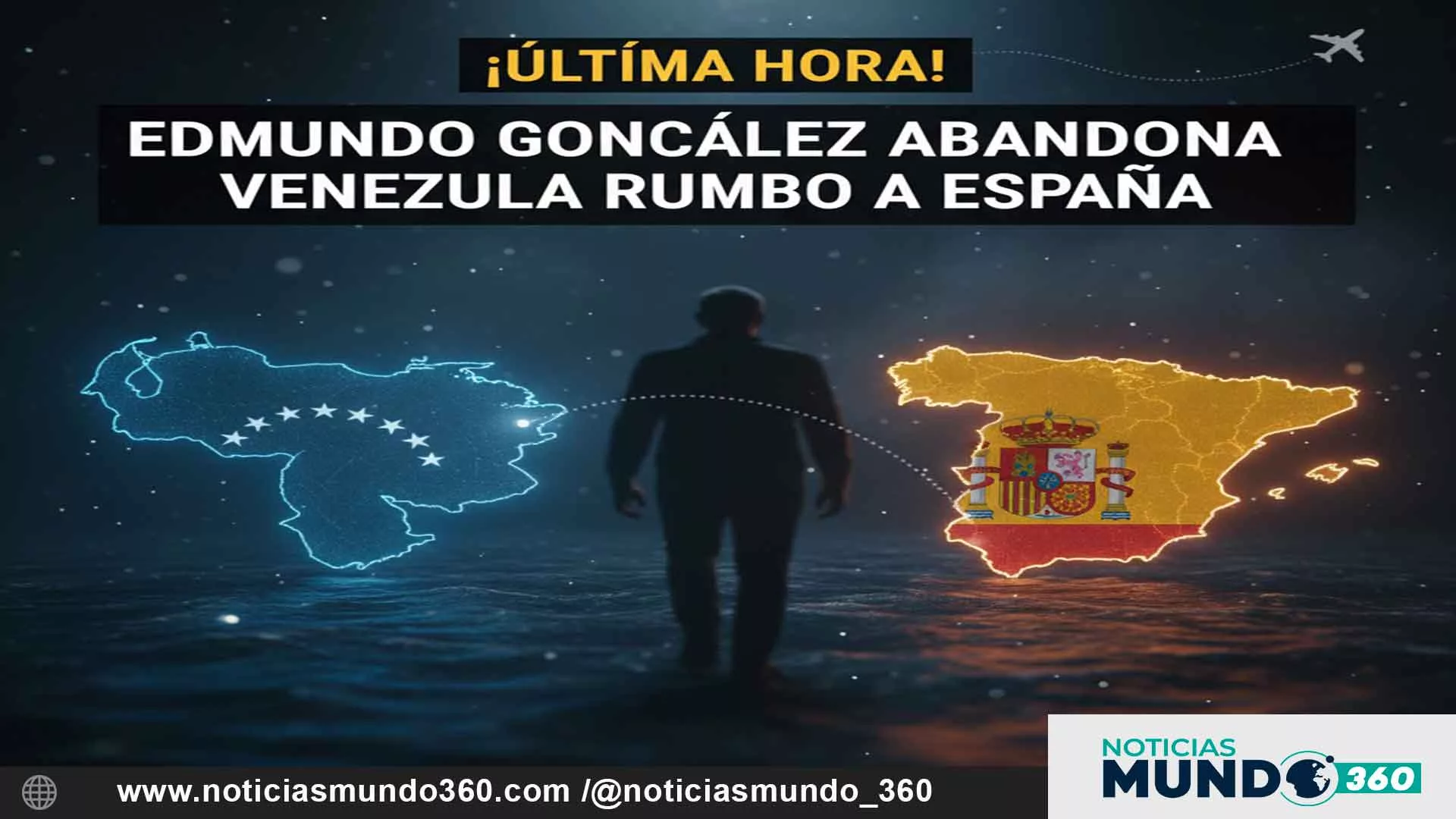 Edmundo González abandona Venezuela rumbo a España