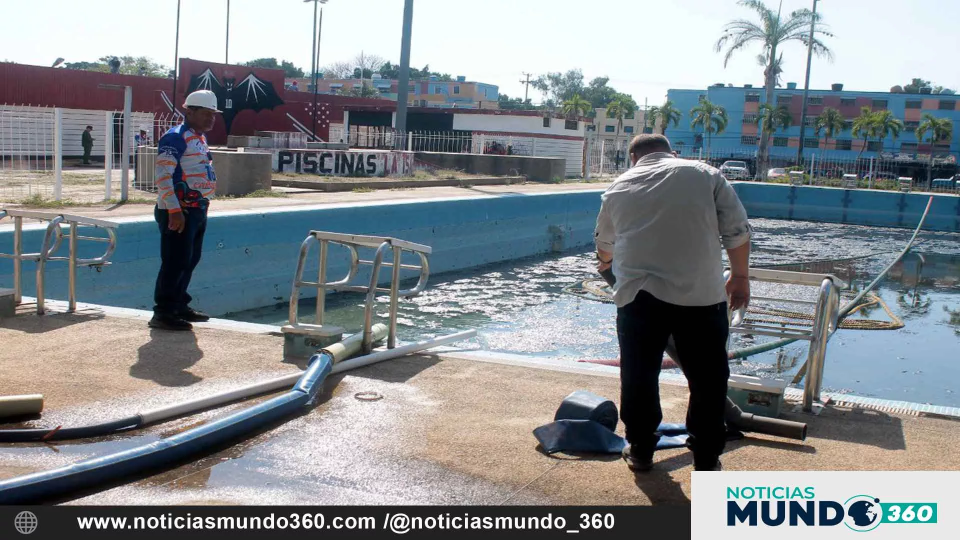 Gobernador Lacava inicia rehabilitación del Complejo de Piscinas La Isabelica en Valencia