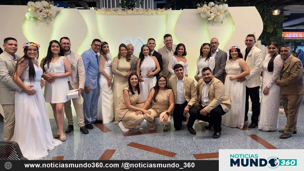Nueve parejas dijeron “Sí” este 14 de febrero en Sambil Valencia