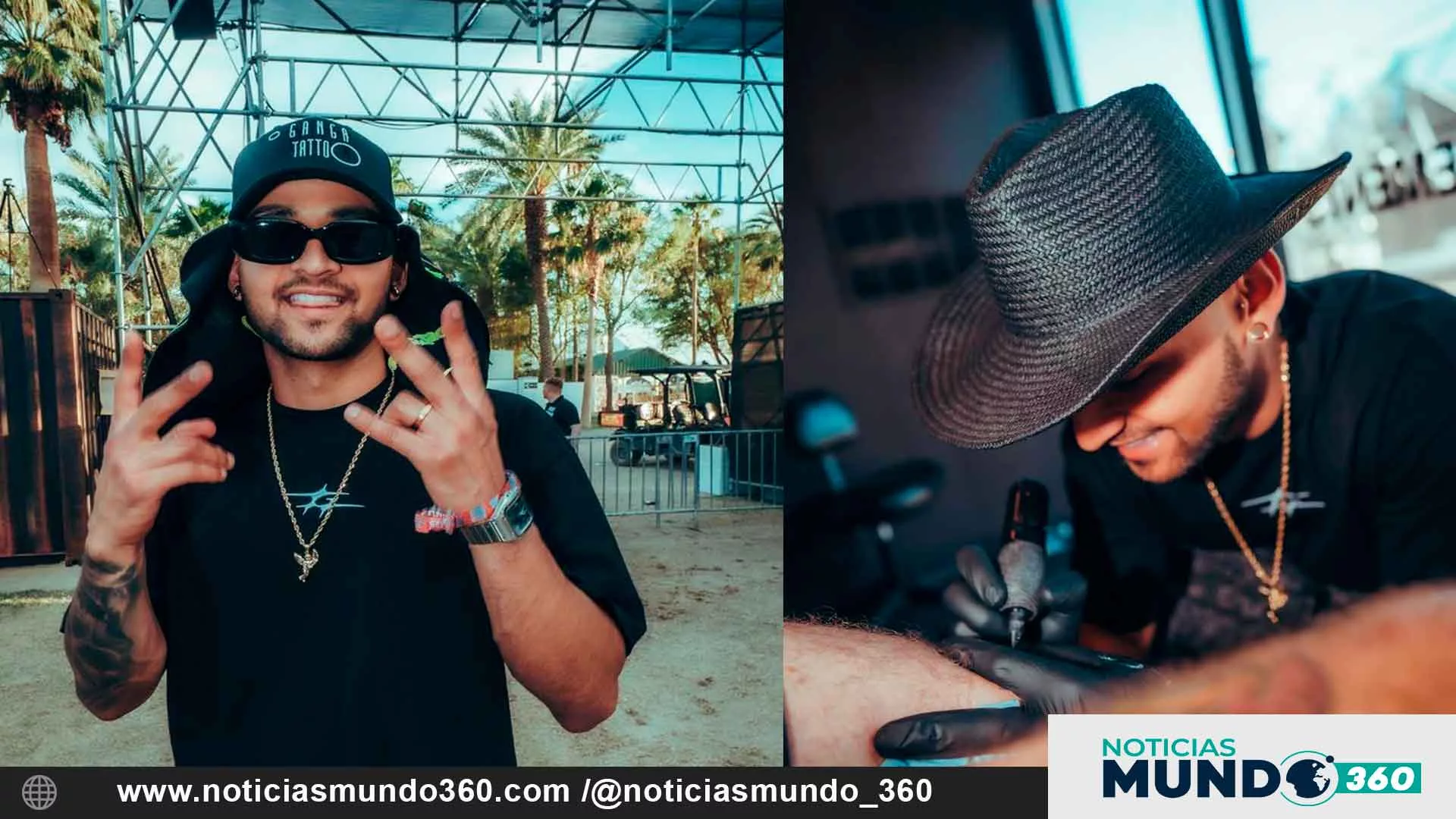 El artista del tatuaje Gregory Juárez brilló en el Festival Coachella 2025