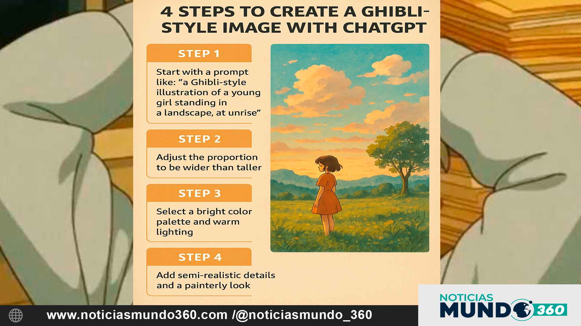 Guía en 4 pasos para crear una imagen estilo Ghibli con ChatGPT