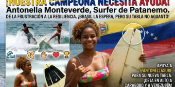 De la frustración a la resiliencia: Antonella Monteverde, la promesa del surf de Carabobo que necesita apoyo para llegar a Brasil